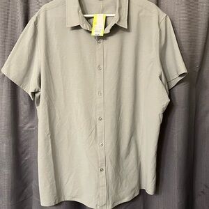 All in Motion Men's Sage Green Button Down Shirt